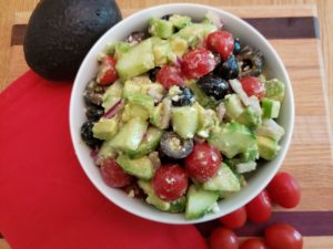 Greek Cucumber Avocado Salad