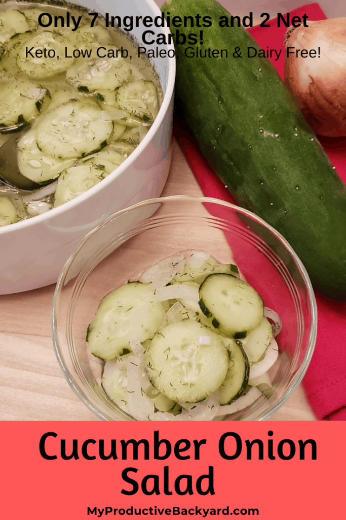 Cucumber Onion Salad Pinterest pin