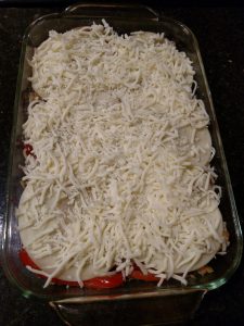 shredded mozzarella added