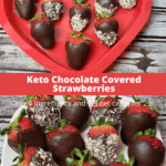 Keto Chocolate Covered Strawberries Pinterest pin