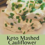 Keto Mashed Cauliflower Much Like Potatoes Pinterest pin